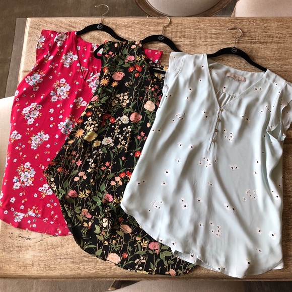 LOFT Tops - Lot of 3 Ann Taylor Loft Shirts Petite